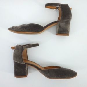 J.Crew Velvet Mary Jane Pump